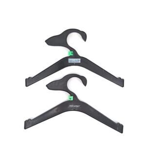TWO Black Zack & Zoey and East Side Collection DOG Pet Coat Hangers Size M - GUC